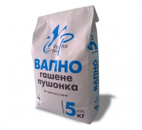 Вапно гашене сухе (пушонка) Україна мішок 5 кг